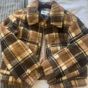 Plaid Princess Polly Sherpa Jacket